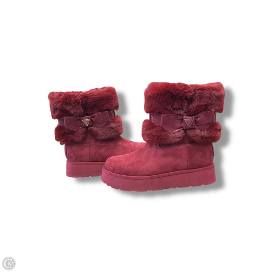 Boots Snow By Guess In Red, Size: 10