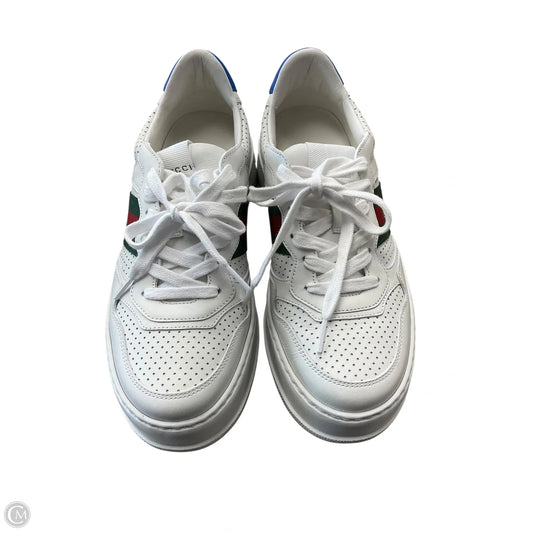 Shoes Luxury Designer By Gucci In Multi-colored, Size: 9