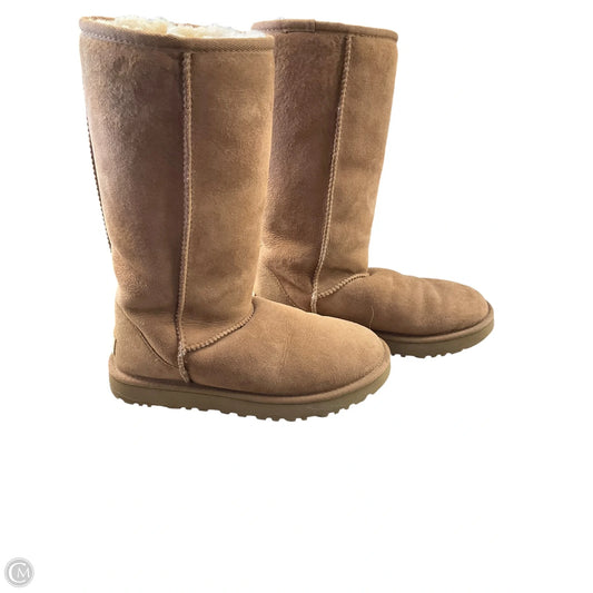 Boots Designer By Ugg In Tan, Size: 7
