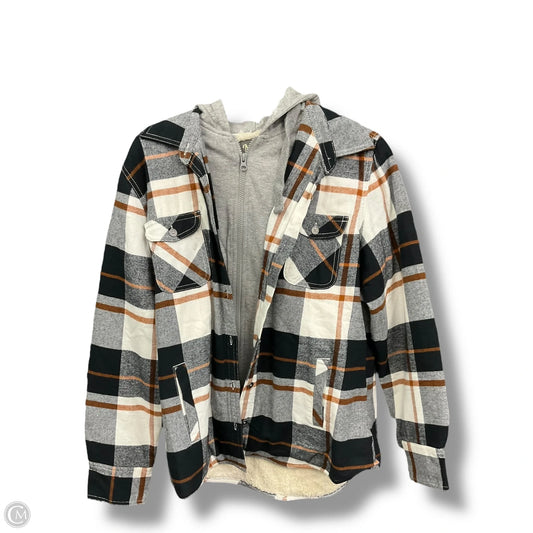 Jacket Shirt By Natural Reflections In Multi-colored, Size: L
