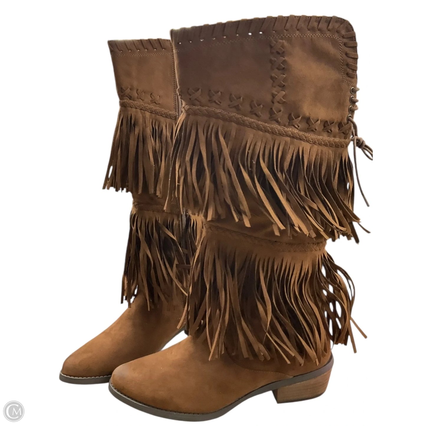 Boots Knee Flats By Not Rated In Brown, Size: 11