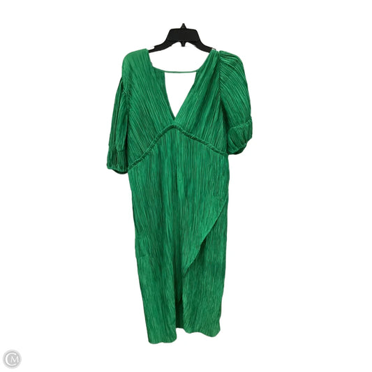 Dress Party Midi By Anthropologie In Green, Size: L