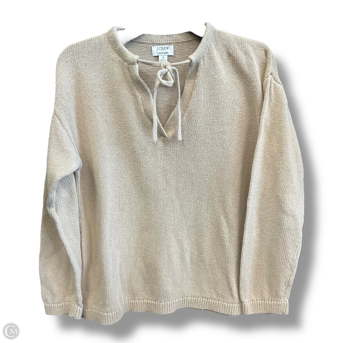 Top Long Sleeve By J. Crew In Tan, Size: S