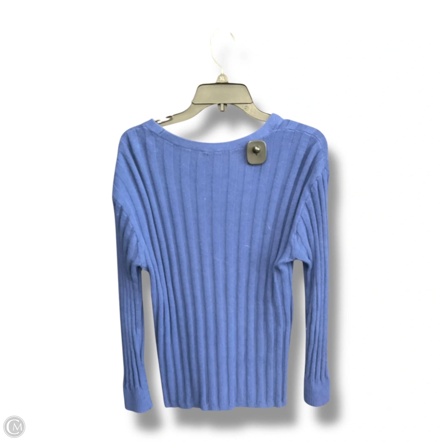 Top Long Sleeve By Talbots In Blue, Size: L