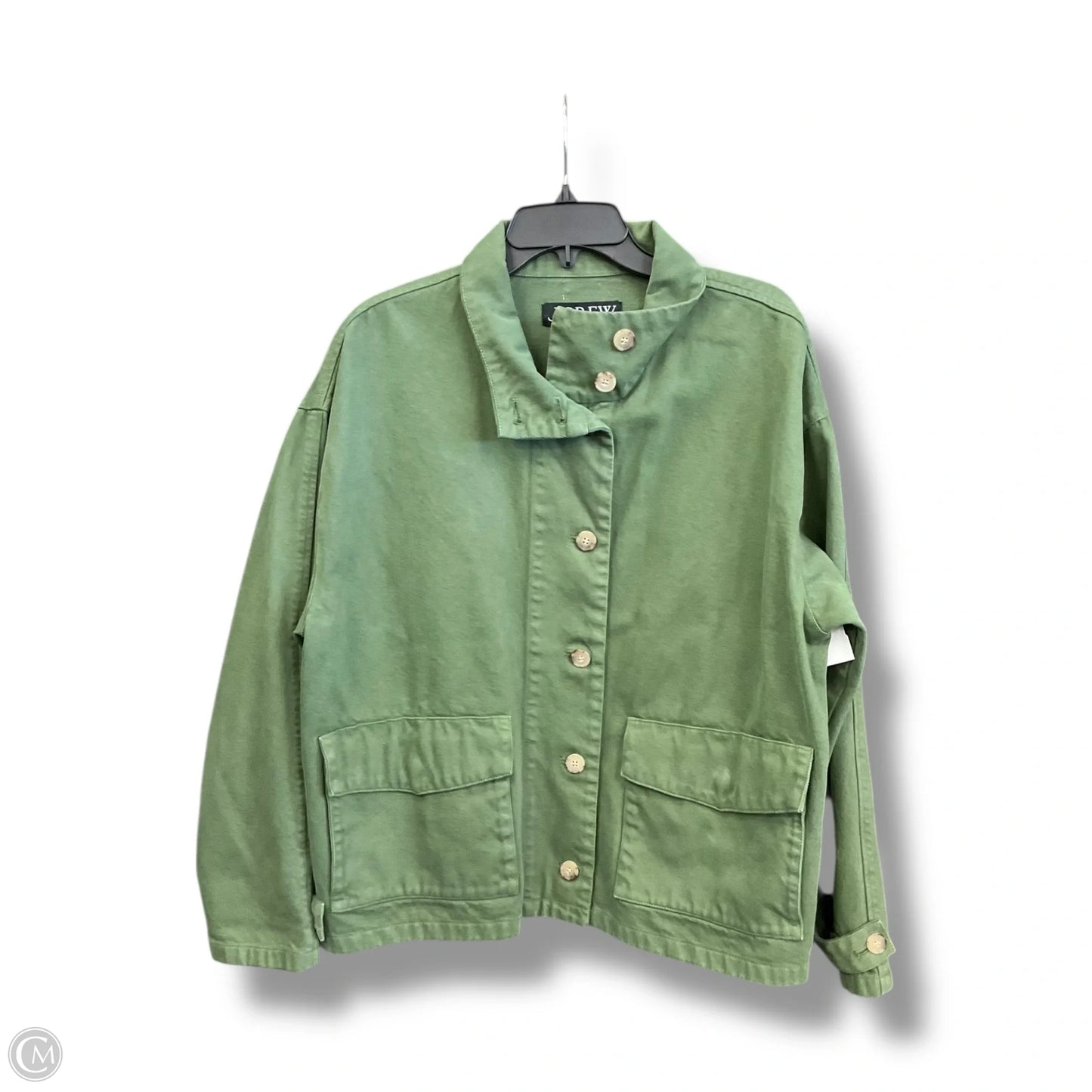 Jacket Denim By J. Crew In Green Denim, Size: L