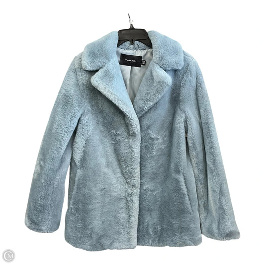 Coat Faux Fur & Sherpa By T Tahari In Grey, Size: S