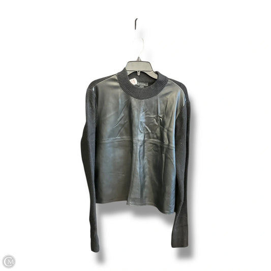 Top Long Sleeve By Ann Taylor In Black, Size: L