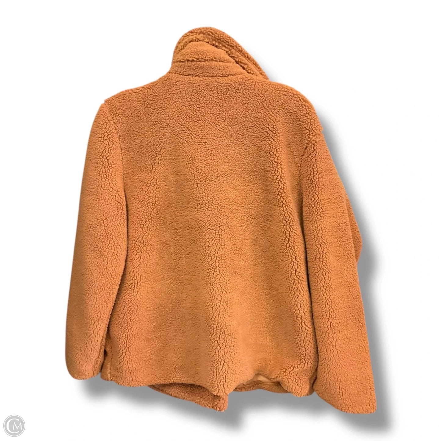 Jacket Faux Fur & Sherpa By Clothes Mentor In Brown, Size: S