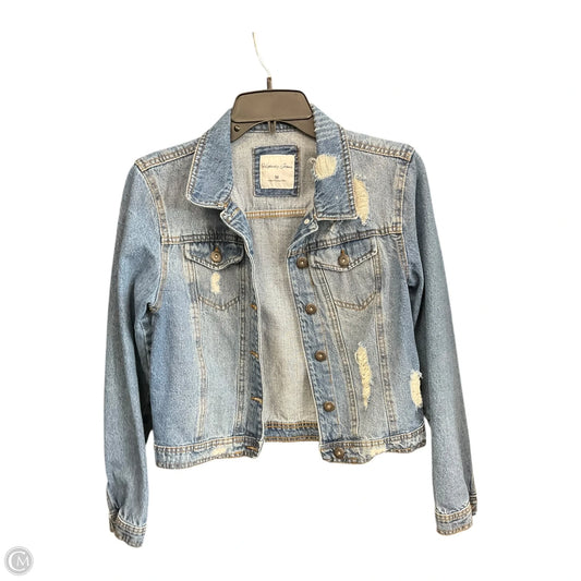 Jacket Denim By Clothes Mentor In Blue Denim, Size: M