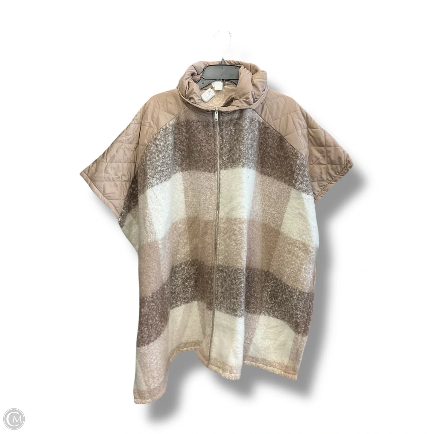 Shawl By Clothes Mentor In Tan, Size: Xl