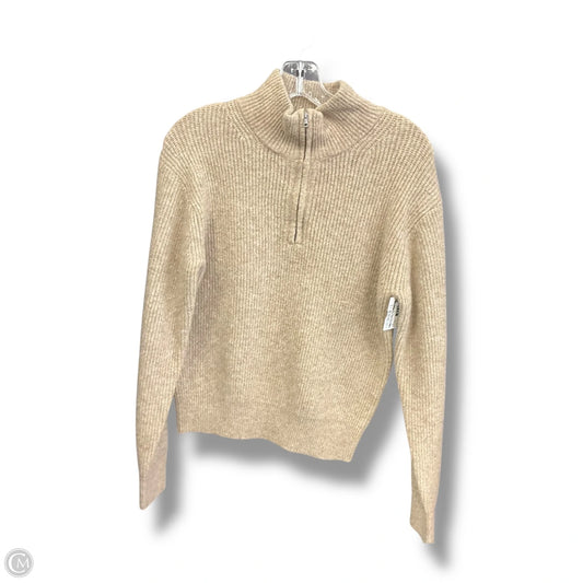 Sweatshirt Collar By Clothes Mentor In Tan, Size: Xxs