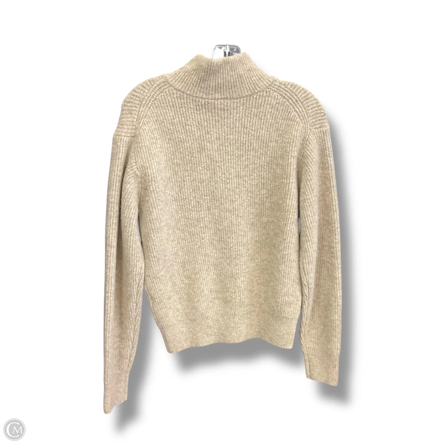 Sweatshirt Collar By Clothes Mentor In Tan, Size: Xxs