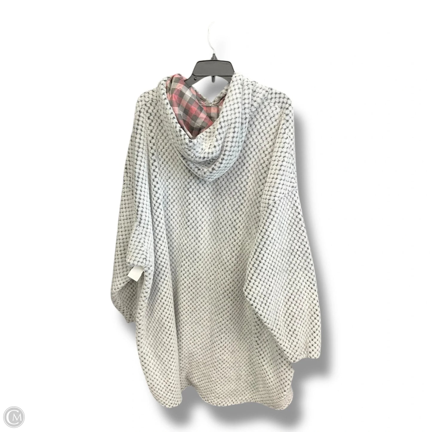 Sweatshirt Hoodie By Simply Southern In Grey & White, Size: Osfm