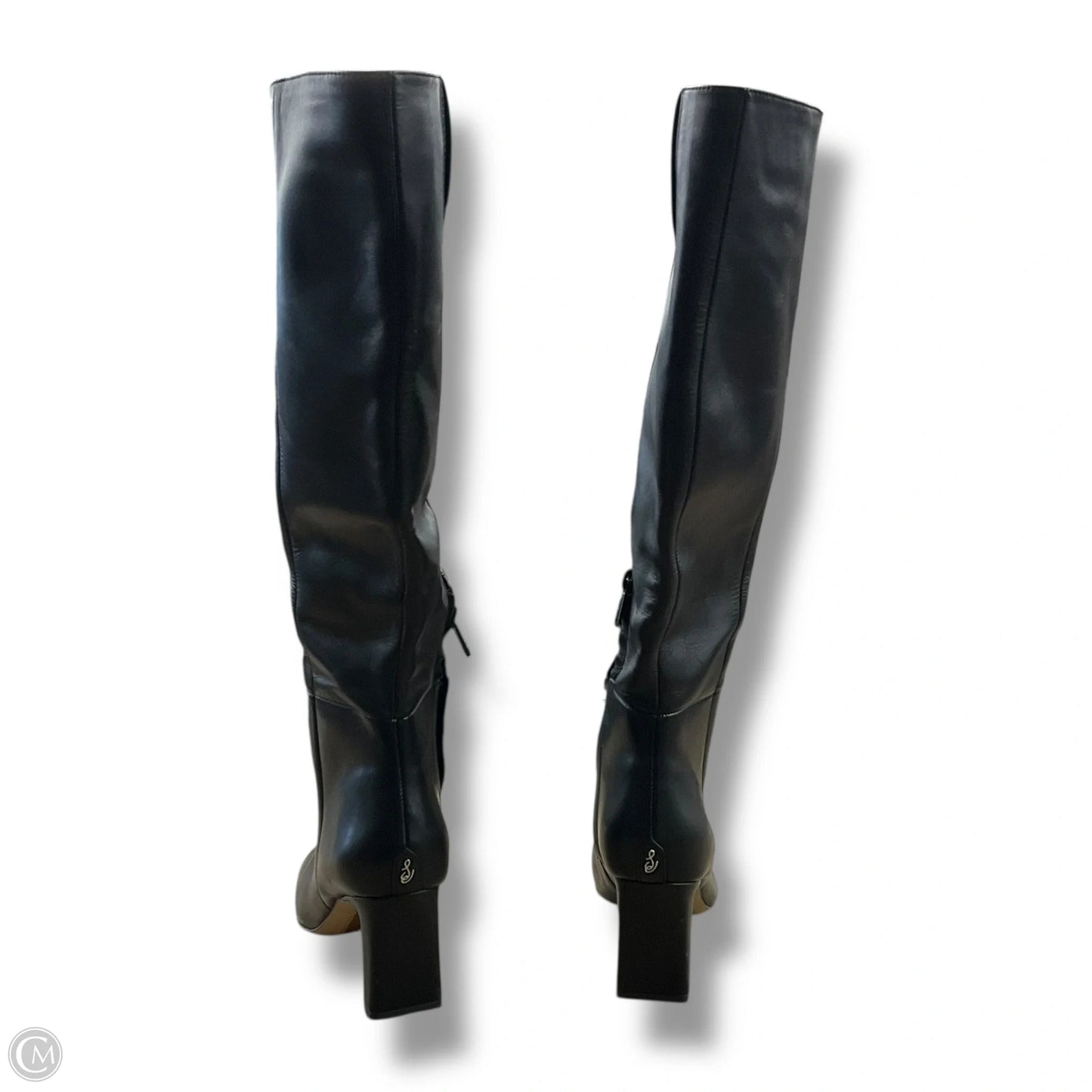 Boots Mid-calf Heels By Sam Edelman In Black, Size: 6.5