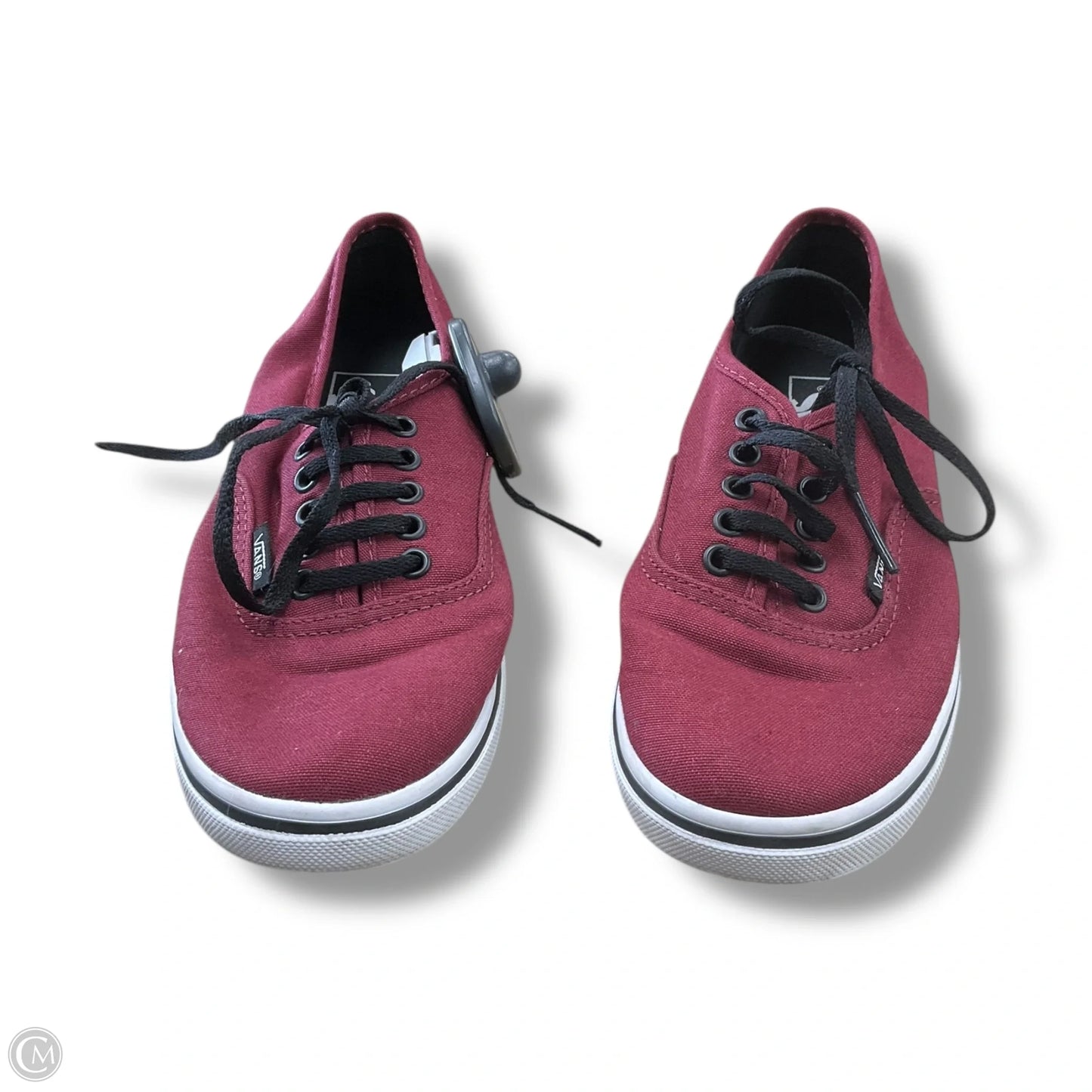 Shoes Flats By Vans In Maroon, Size: 6