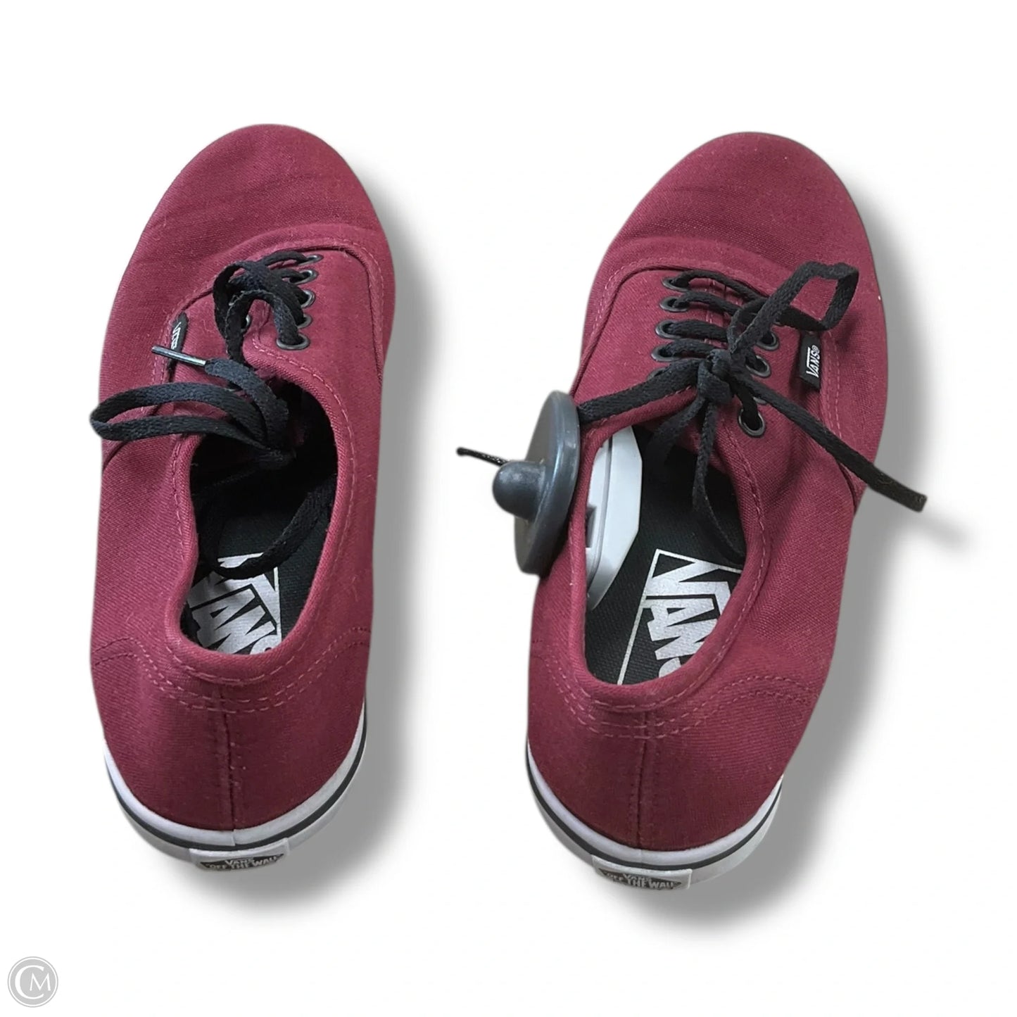Shoes Flats By Vans In Maroon, Size: 6