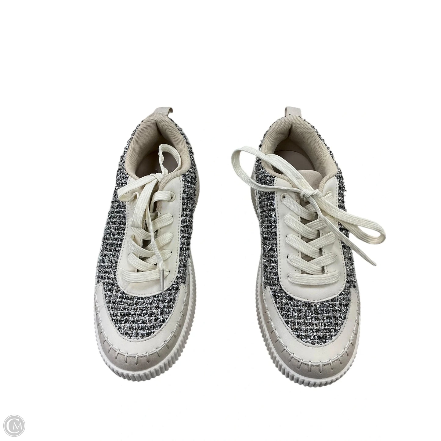 Shoes Sneakers By New York And Co In Silver & Tan, Size: 7