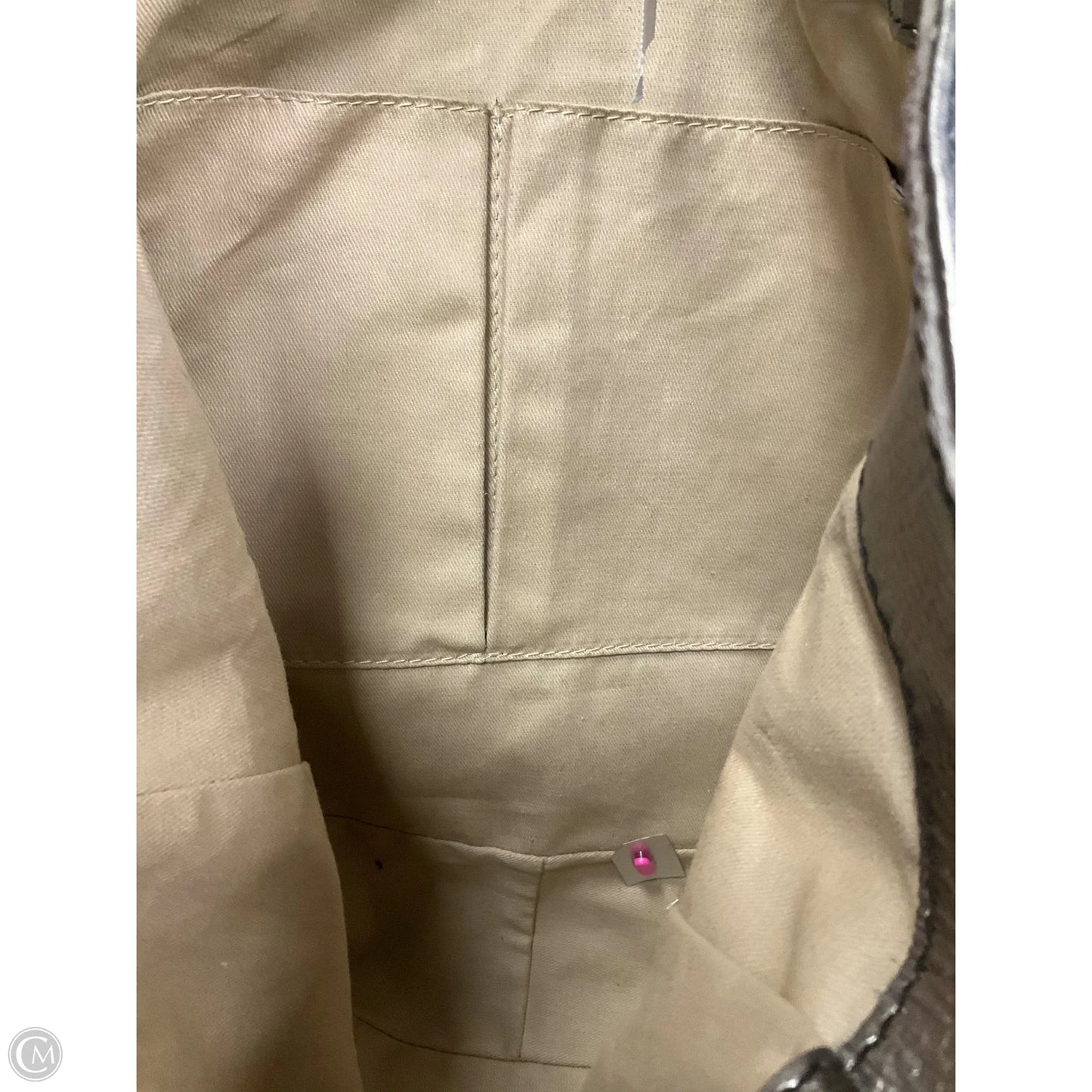 Handbag Leather By Cmc, Size: Large