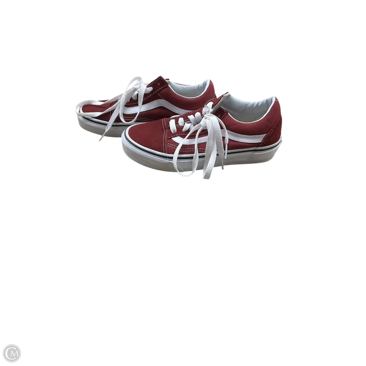 Shoes Sneakers By Vans In Maroon, Size: 5