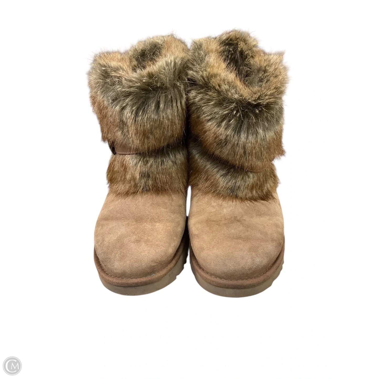 Boots Designer By Ugg In Brown, Size: 8