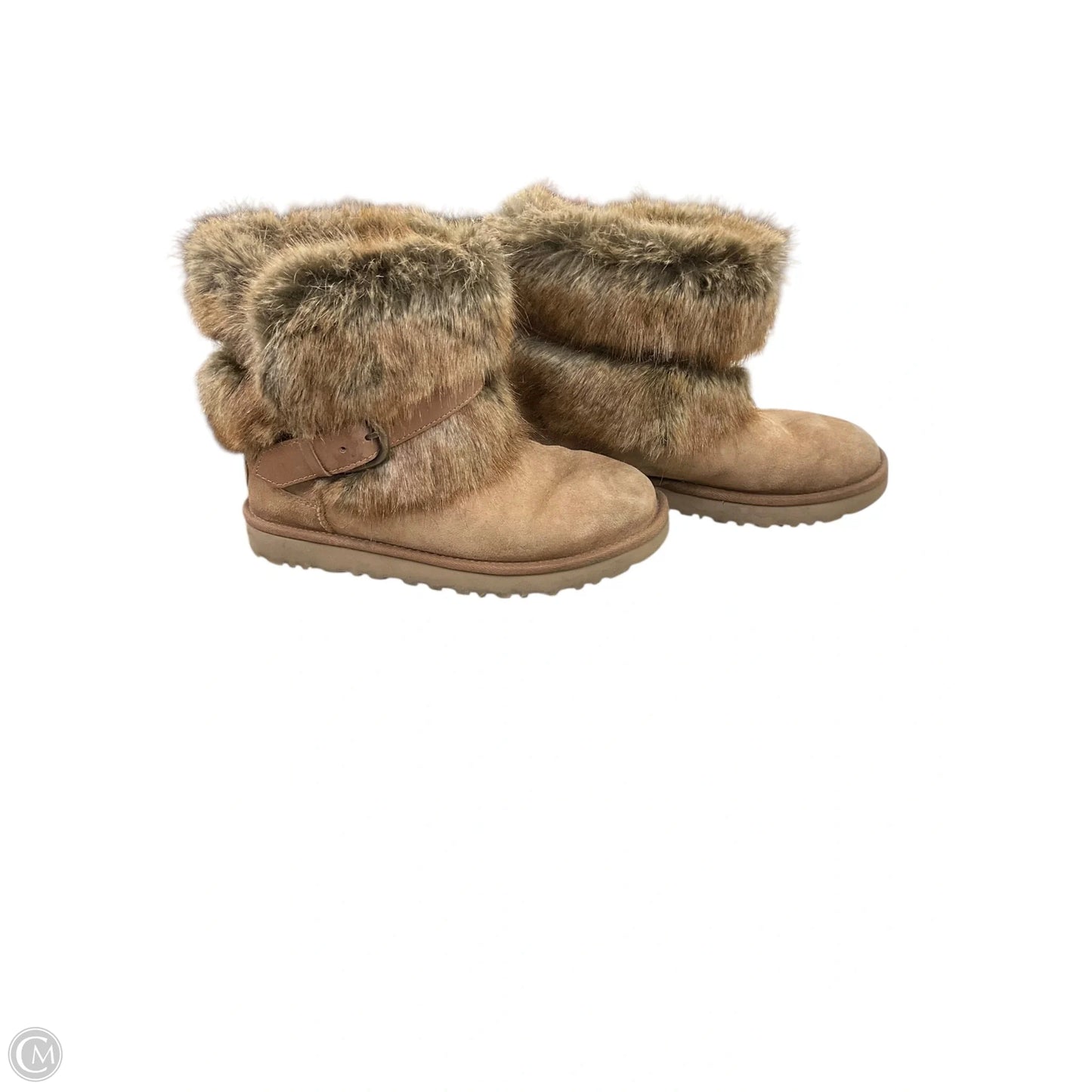 Boots Designer By Ugg In Brown, Size: 8