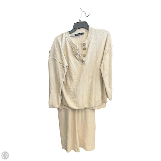 Pants Set 2pc By Clothes Mentor In Beige, Size: M