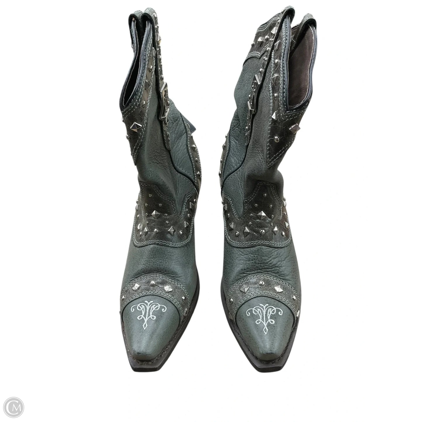 Boots Western By Clothes Mentor In Grey, Size: 8