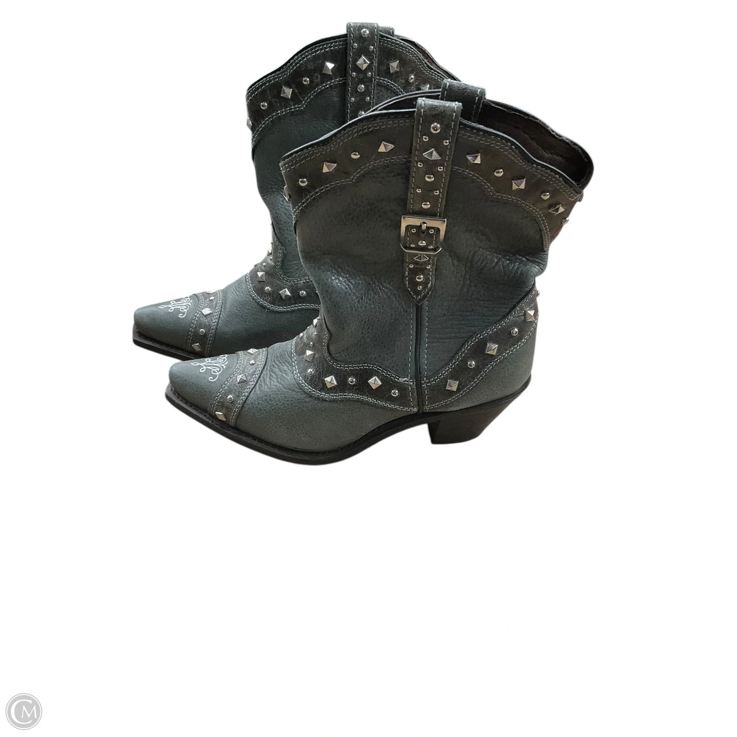 Boots Western By Clothes Mentor In Grey, Size: 8