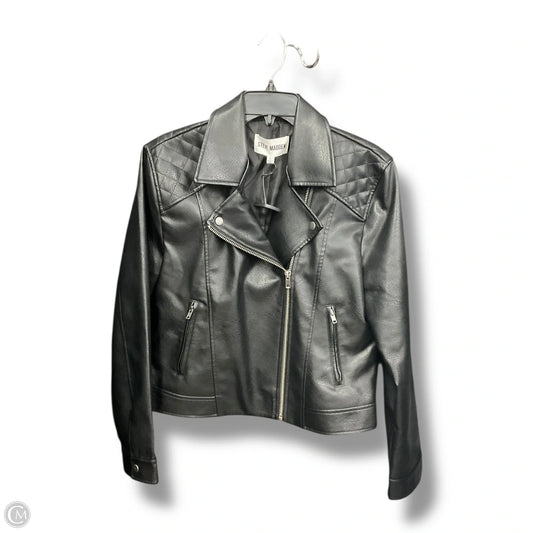 Jacket Moto By Steve Madden In Black, Size: L