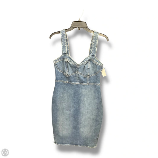 Dress Casual Midi By Express In Blue Denim, Size: M