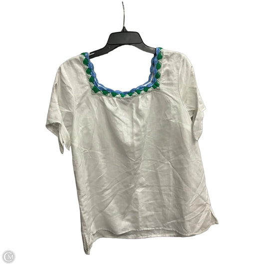 Top Short Sleeve By Talbots In Blue, Size: 1x