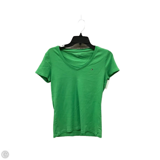 Top Short Sleeve By Tommy Hilfiger In Green, Size: M