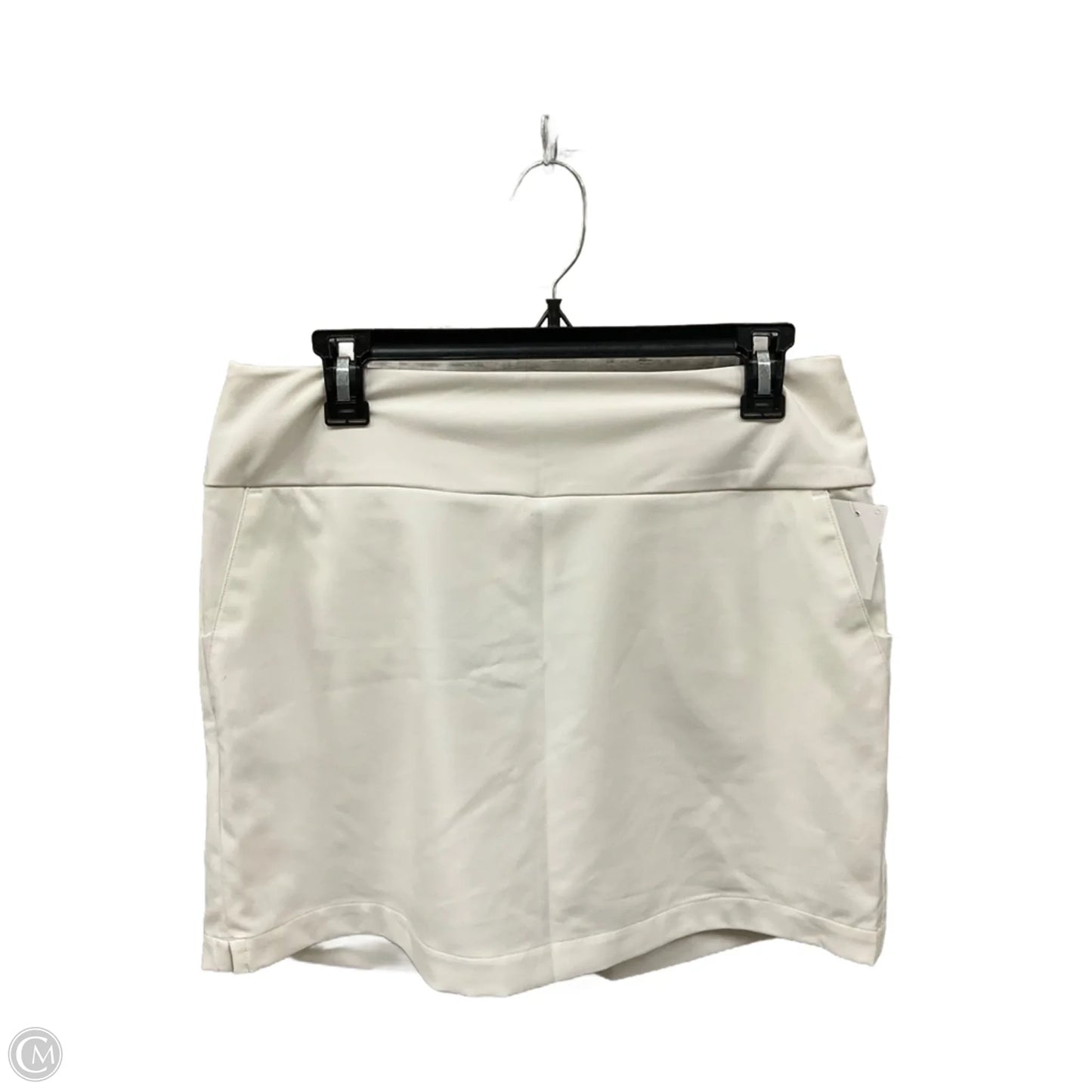 Athletic Skort By Adidas In White, Size: M