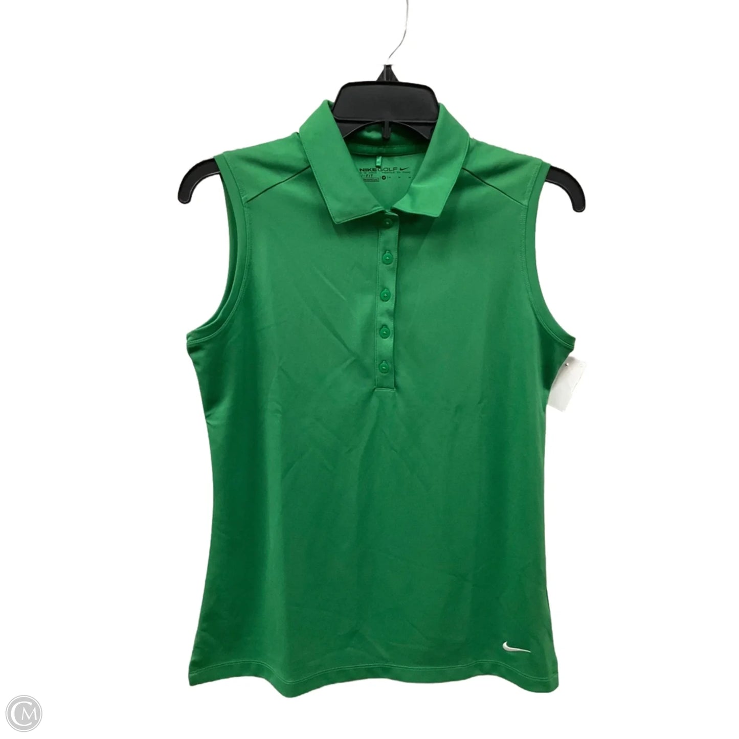 Athletic Tank Top By Nike Apparel In Green, Size: M