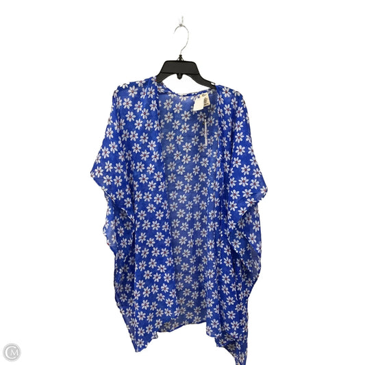 Swimwear Cover-up By Clothes Mentor In Blue, Size: Osfm
