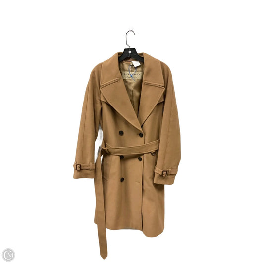 Coat Luxury Designer By Burberry In Tan, Size: S