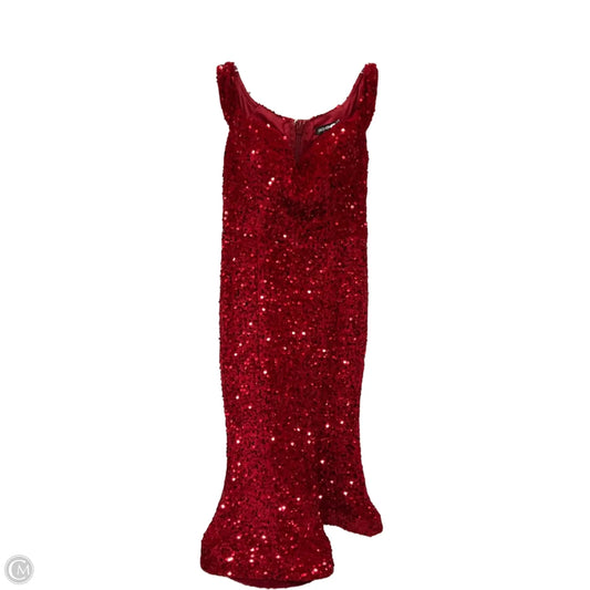 Dress Party Long By Fashion Nova In Red, Size: Xs