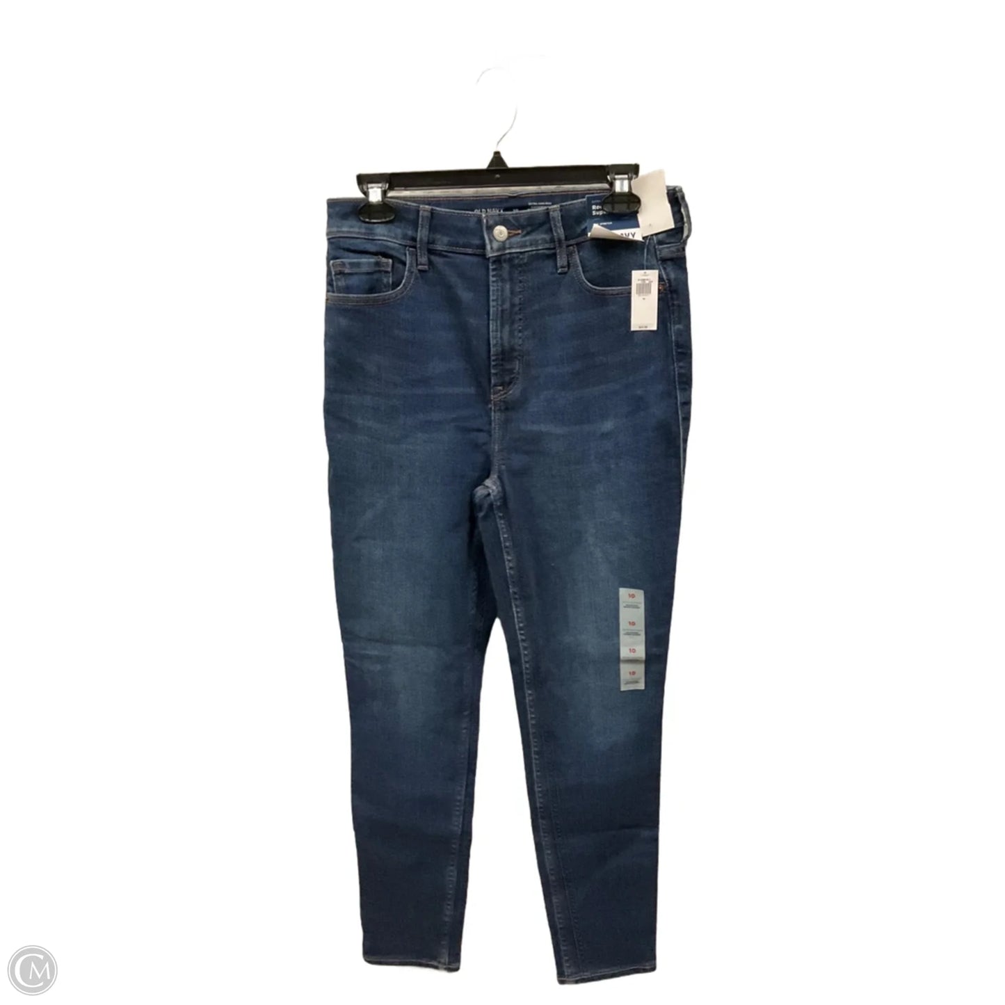 Jeans Skinny By Old Navy In Blue Denim, Size: 10
