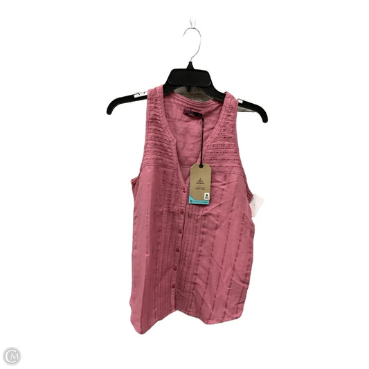 Top Sleeveless By Prana In Pink, Size: Xs
