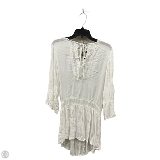 Tunic 3/4 Sleeve By Cmb In White, Size: S