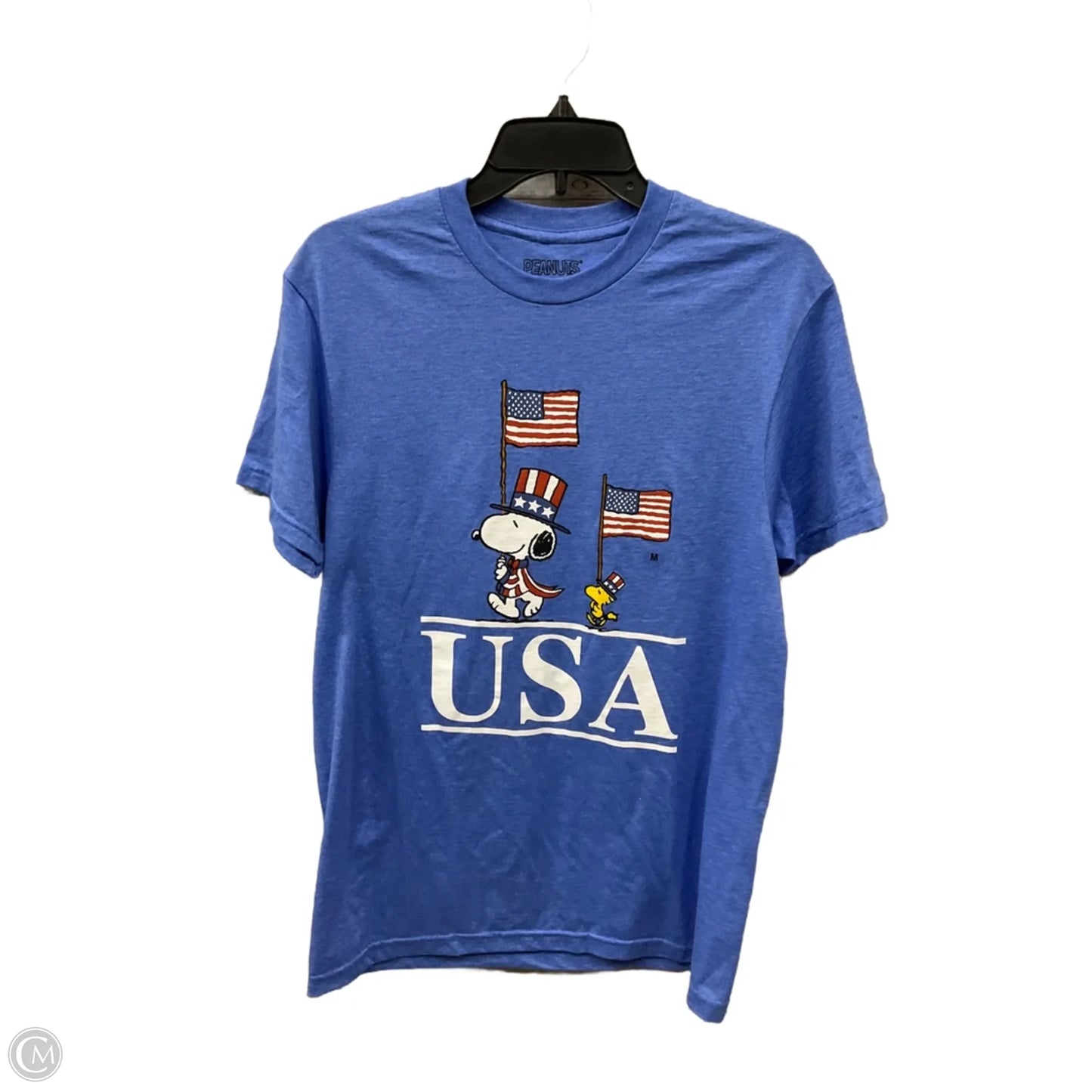 Top Short Sleeve Basic By Clothes Mentor In Blue, Size: M