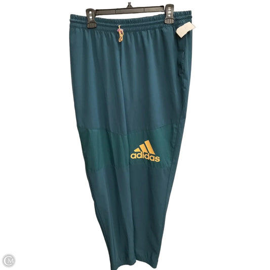 Athletic Pants By Adidas In Teal, Size: L