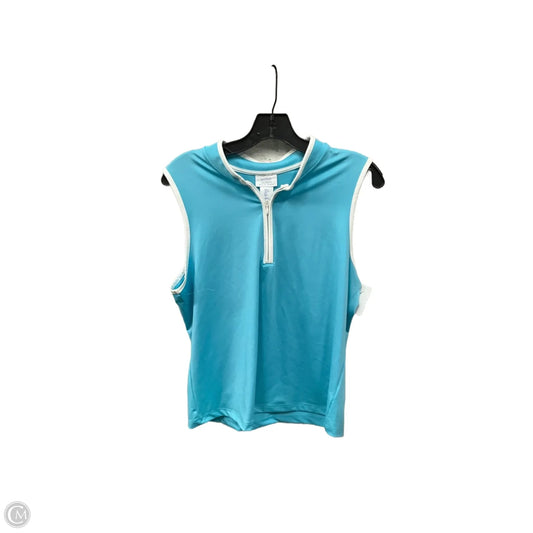 Athletic Tank Top By Sigrid Olsen In Blue, Size: L