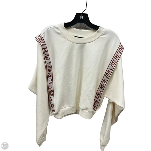 Sweatshirt Crewneck By True Religion In Brown & Cream, Size: Xl