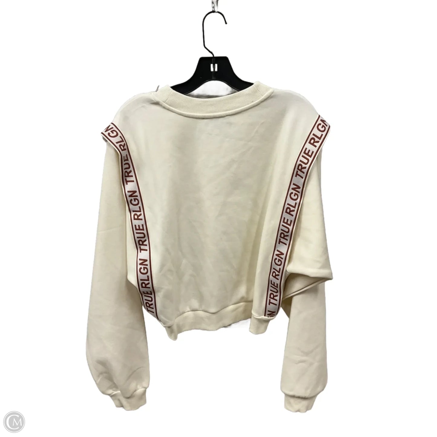 Sweatshirt Crewneck By True Religion In Brown & Cream, Size: Xl
