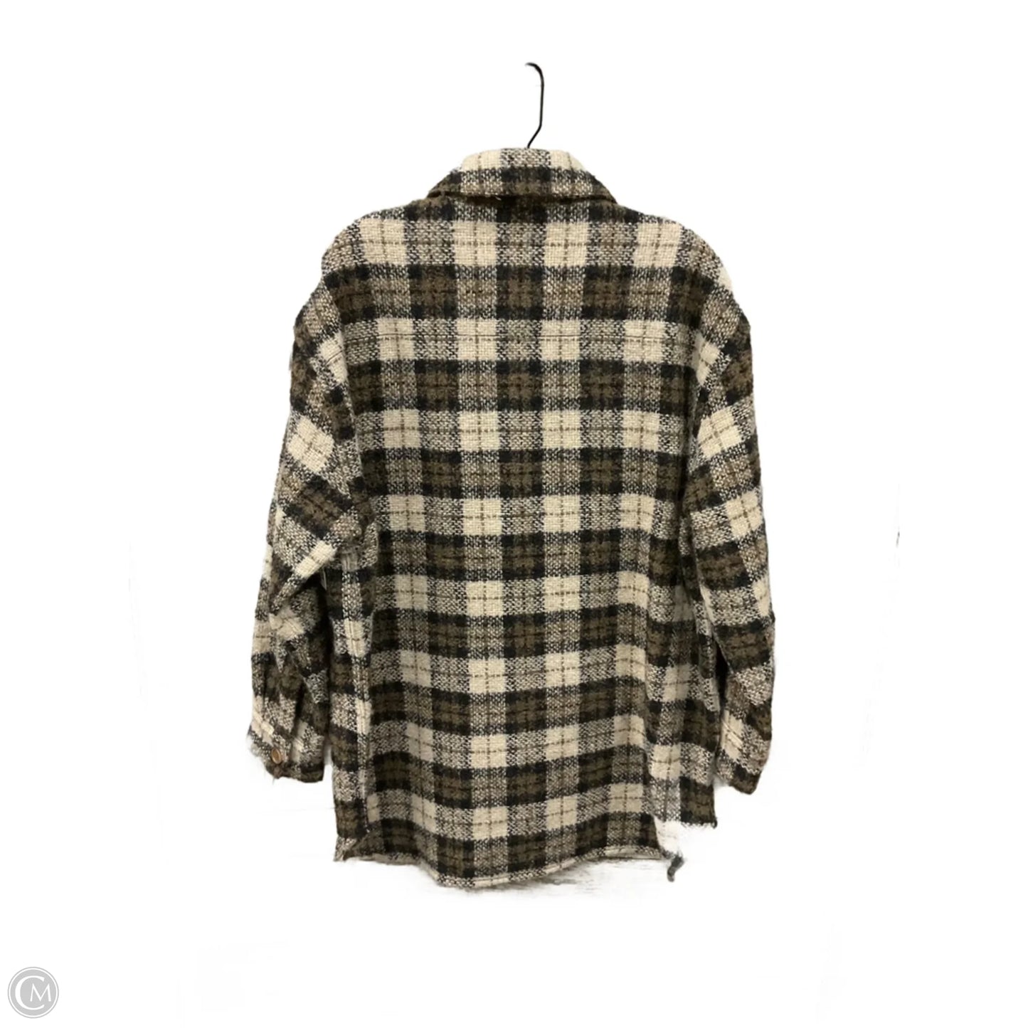 Jacket Shirt By Banana Republic In Brown, Size: M