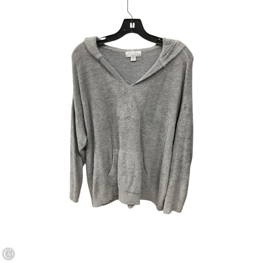 Sweatshirt Hoodie By Barefoot Dreams In Grey, Size: Xl