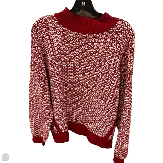 Sweater By Loft In Red, Size: Xl