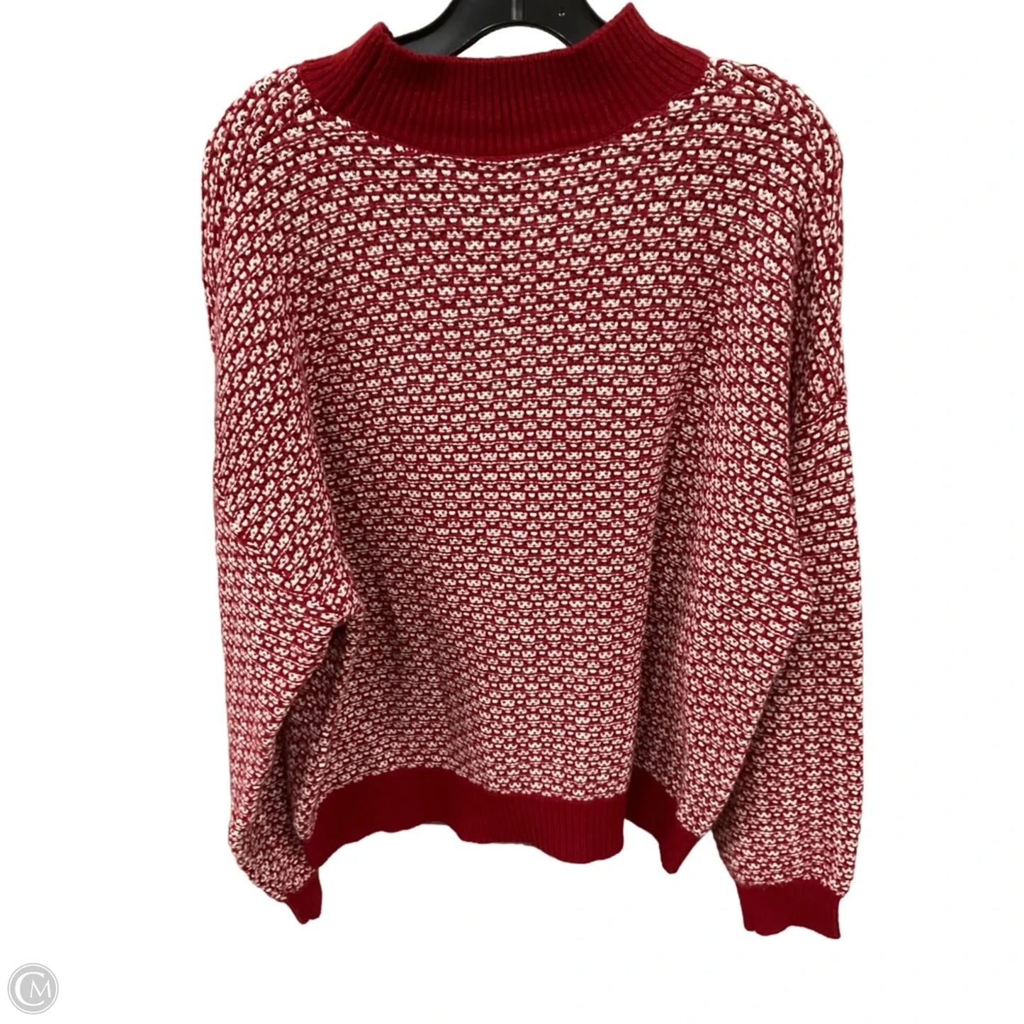 Sweater By Loft In Red, Size: Xl
