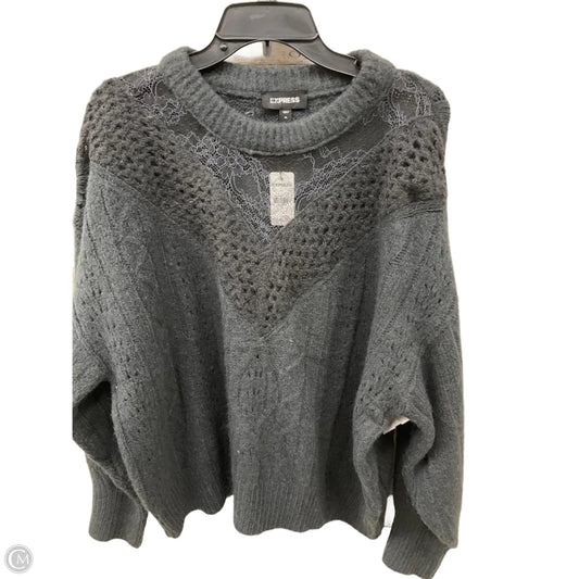Sweater By Express In Grey, Size: Xl